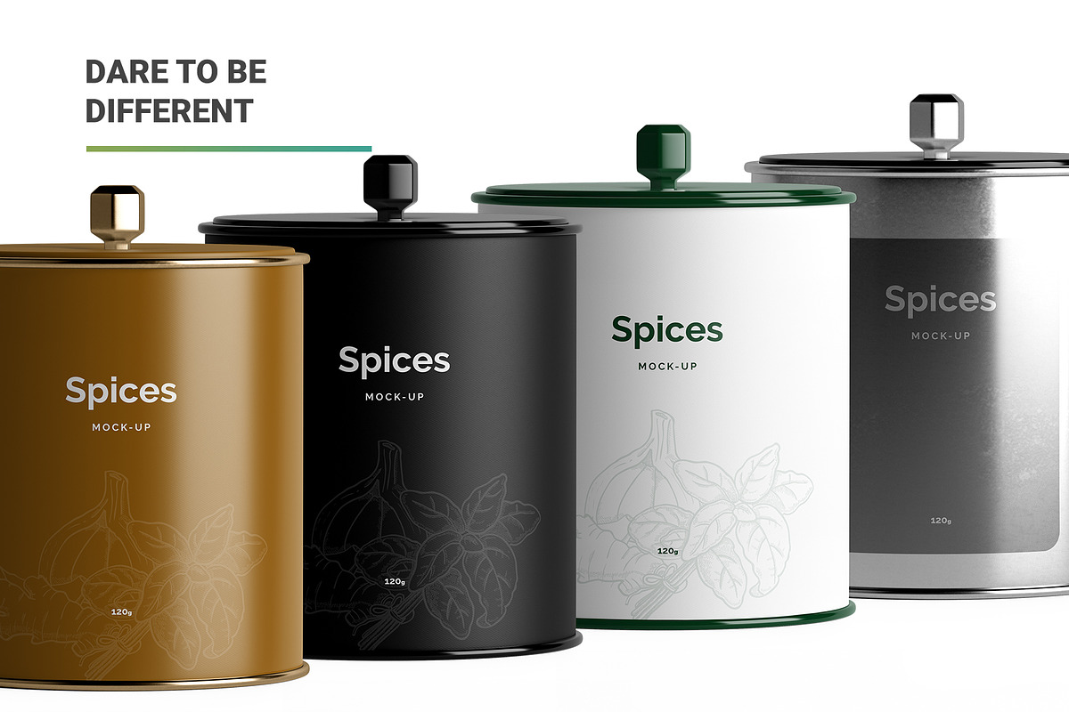 Spices Jar Mockup, a Packaging Mockup by AY Mock-Ups (Photo 12 of 12)