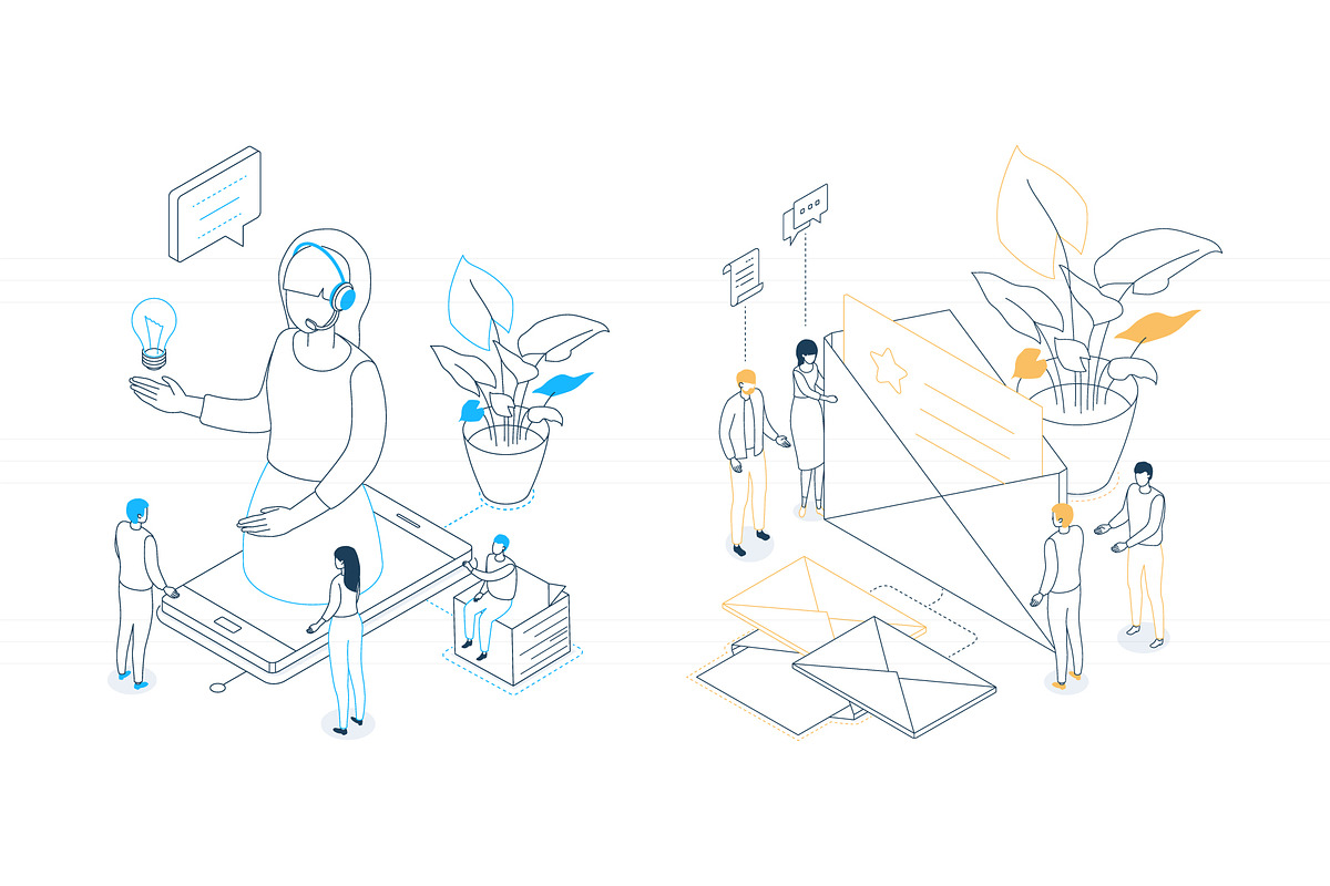 Technologies - Line Isometric Images, an iPhone Mockup by Boyko Pictures (Photo 9 of 14)