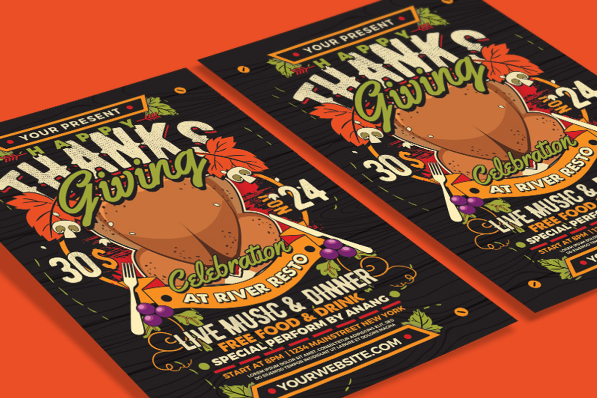 Thanksgiving Flyer, a Flyer Template by Muhamad Iqbal hidayat (Photo 3 of 4)