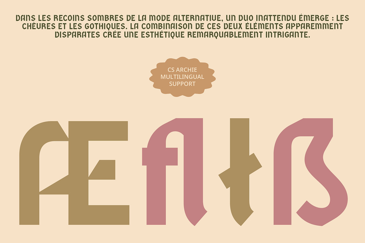 CS Archie – Blackletter Font, a Blackletter Font by Craft Supply Co. (Photo 5 of 8)