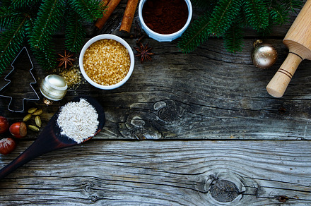 Christmas holiday baking containing anise, background, and baking, a Food & Drink Photo by Yuliya Gontar