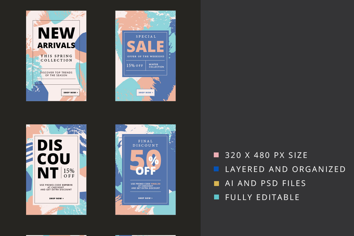 Creative mobile sale banner, a Templates & Theme by Grafvish (Photo 2 of 3)
