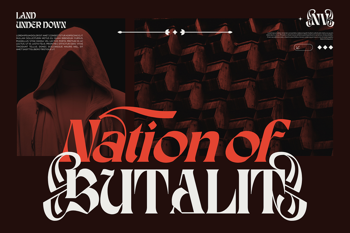 Karis Blackletter - Logo Font, a Blackletter Font by Nirmana Visual (Photo 12 of 14)