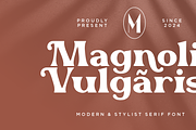 Magnolia Vulgaris, a Serif Font by elevencreateam (Thumbnail 1 of 8)