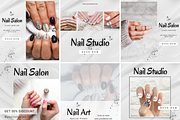 32 MANICURE Instagram Canva Template, a Social Media Template by Talipic Designs (Thumbnail 2 of 7)
