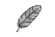 Ornamental Feather SVG Bundle, an Illustration by yasushie (Thumbnail 27 of 31)