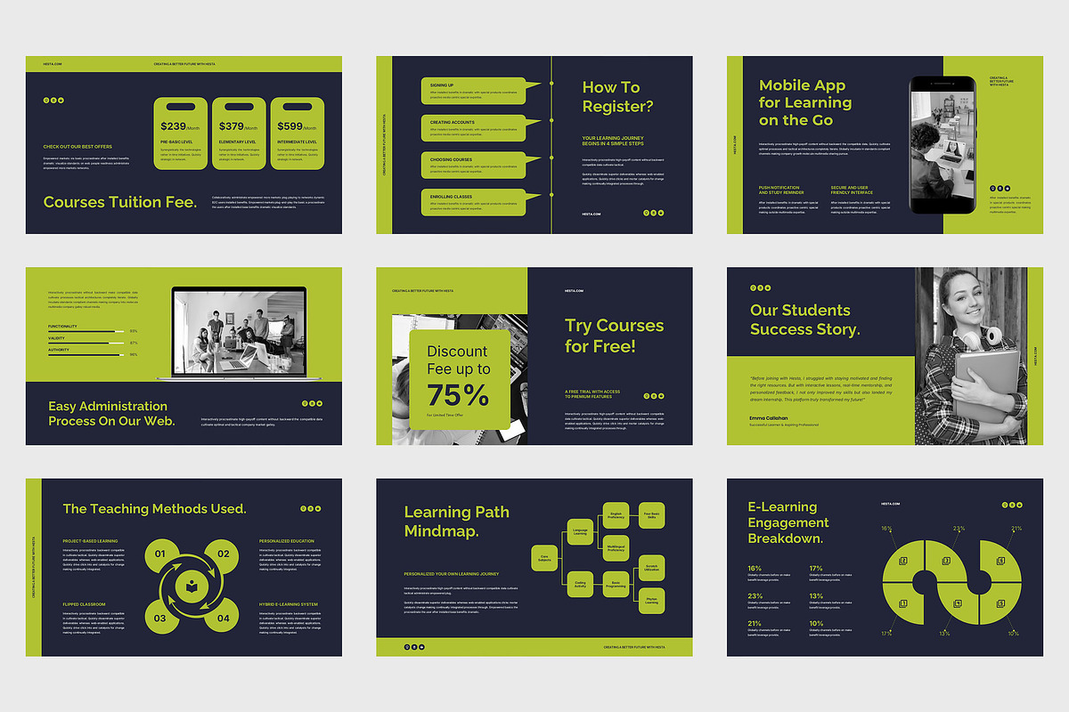 Hesta : School eClass Powerpoint, a Presentation Template by Punkl Camp (Photo 8 of 9)