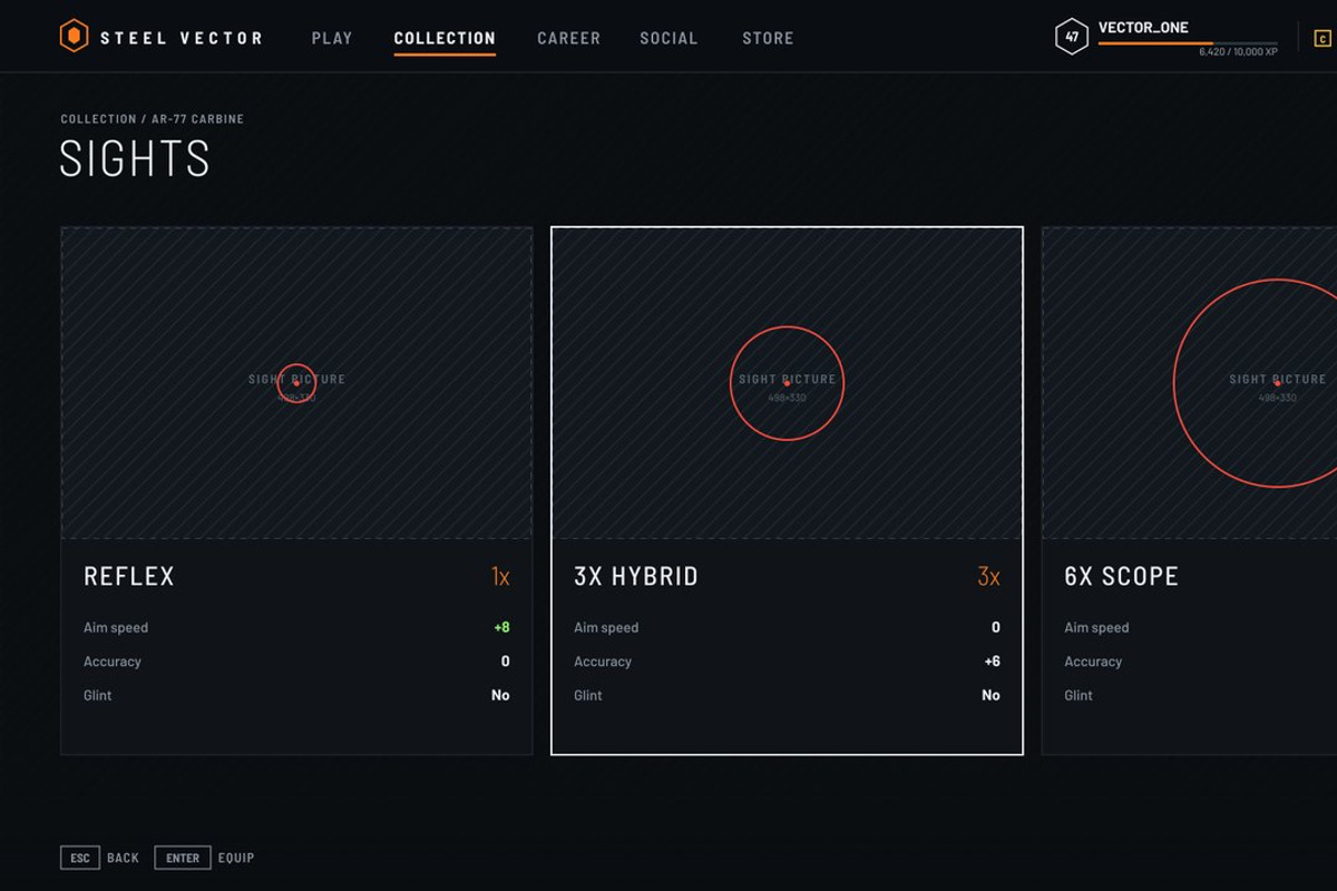 Military FPS Game 100 Screens, an UI Kit Template by pawellpi (Photo 70 of 116)