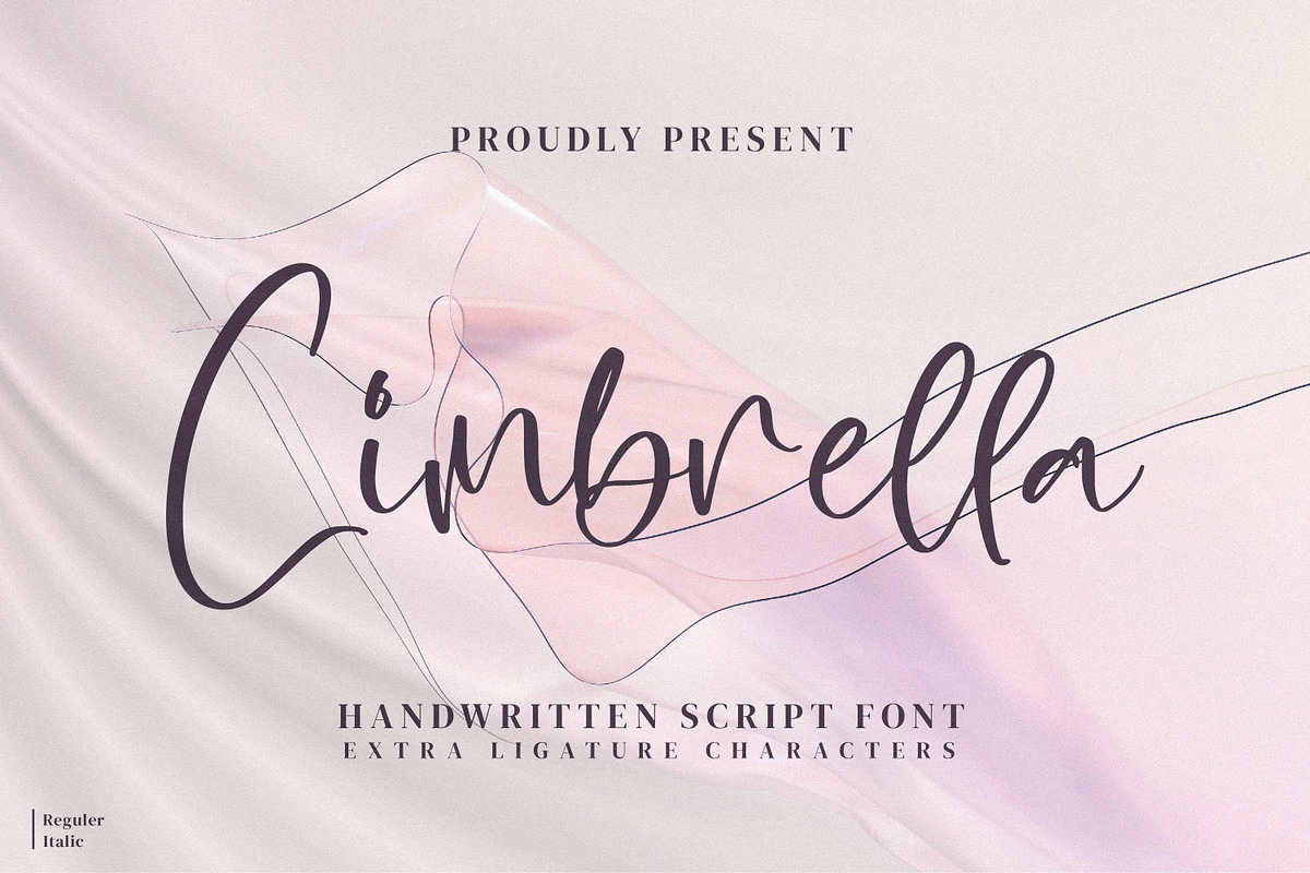 Cimbrella, a Handwritten Font by Integritype Studio (Photo 1 of 15)