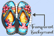 Watercolor Bright Summer Clipart PNG, an Illustration by Canvas Craft (Thumbnail 2 of 7)