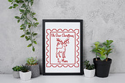 Christmas Deer Stamp PNG, an Illustration by Daily.Designs (Thumbnail 6 of 6)