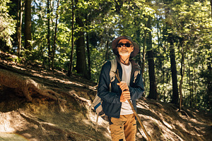 Senior male wearing eyeglasses, a Person Photo by Artem Varnitsin