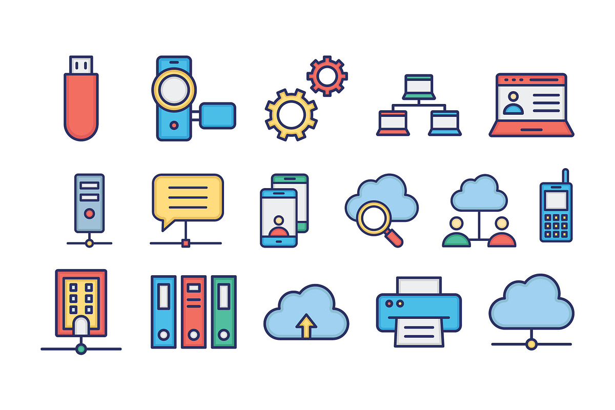 Network & Communication Vector Icons, an Outline Icon by Vector Portal (Photo 3 of 5)