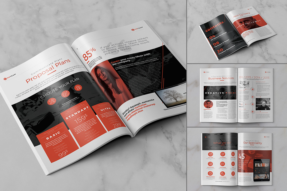20 Creative Brochures - Mega Bundle, a Brochure Template by Kovalski (Photo 3 of 21)