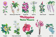 Philippine Native Flowers watercolor, a Decorative Illustration by FITALARTSNEDIGI (Thumbnail 2 of 8)