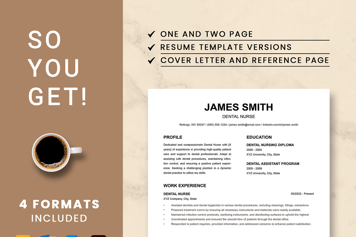 Dental Nurse Resume Template preview 8