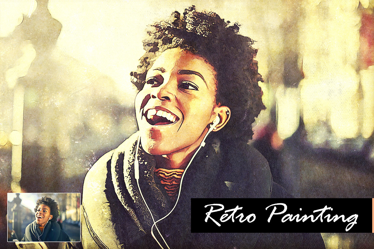 Retro Painting PS Action, an Action Add-On by PSD Action (Photo 3 of 6)