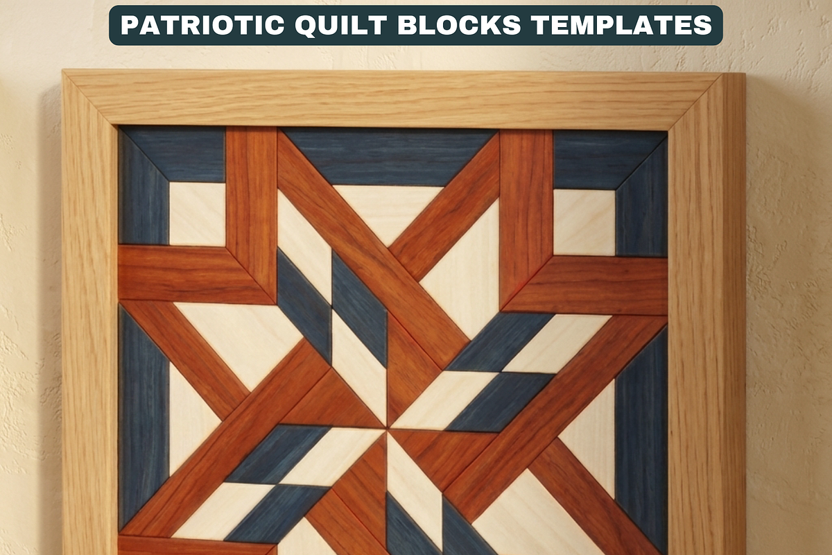 Patriotic Barn Quilt Block Patterns, a Pattern Graphic by AtacanDigital (Photo 4 of 6)
