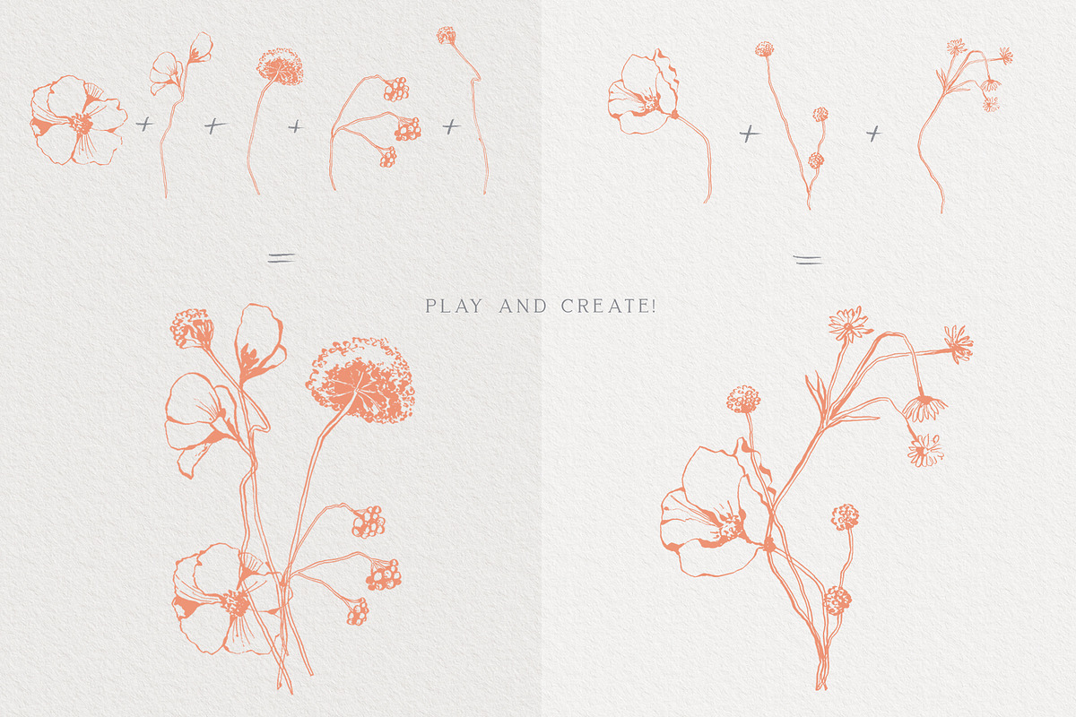 Pastel Floral collection, an Illustration by Sensual Art (Photo 7 of 10)