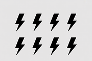 A bold set of lightning bolt icons, an Illustration by Amazin_art (Thumbnail 11 of 13)