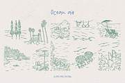 Mediterranean Vacation Illustrations, an Object Graphic by DesignThatMatters (Thumbnail 5 of 12)