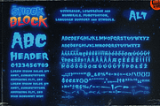 Shock Block: An Electrifying Font, a Handwritten Font by Wingsart Studio (Thumbnail 4 of 16)