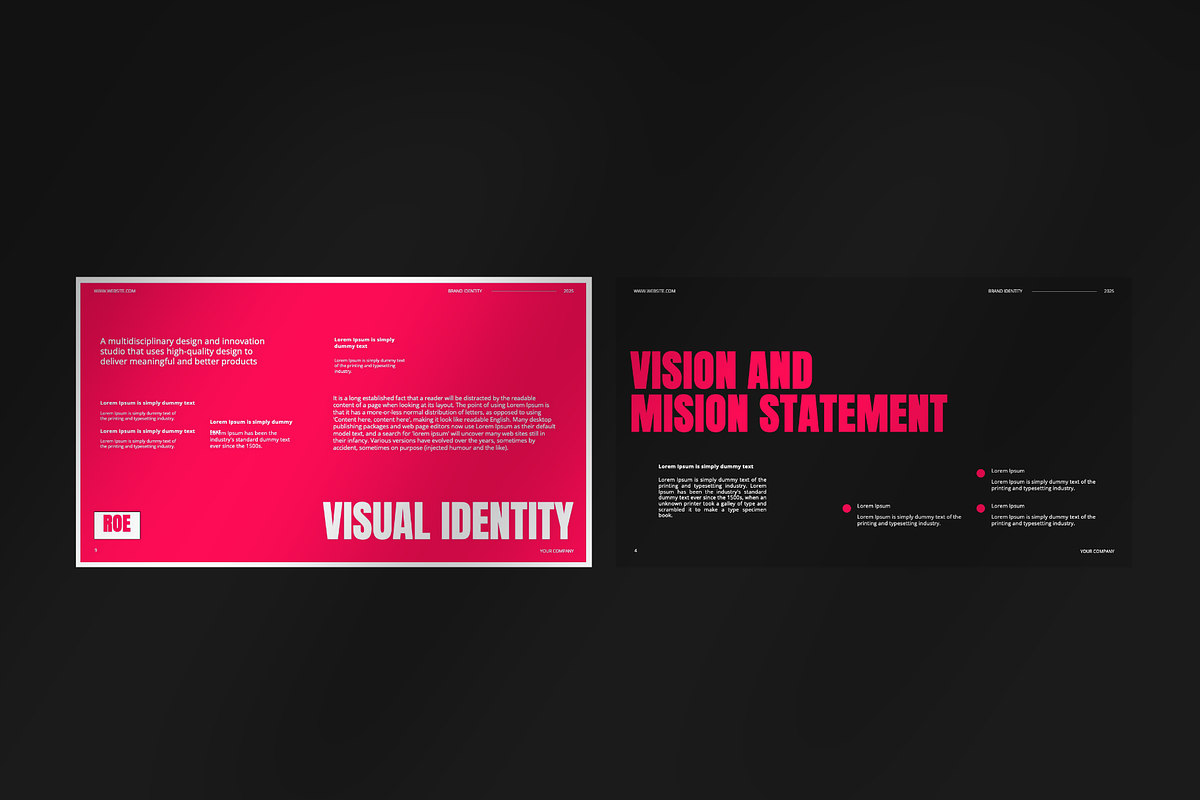 ROE Brand Identity Figma, a Presentation Template by Spesifikstd (Photo 4 of 13)