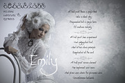 Hand drawn font “Emily”, a Script Font by the little wonder shop (Thumbnail 1 of 3)