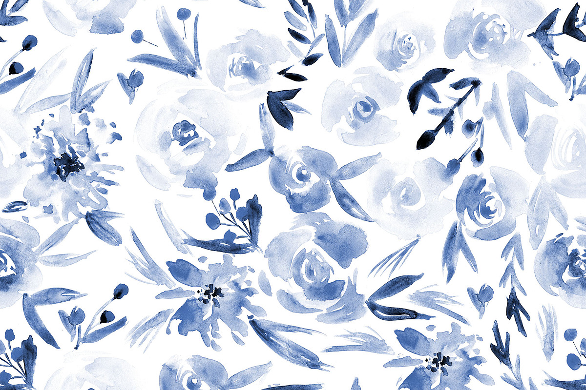 Amore - seamless floral pattern, a Pattern Graphic by Katerina Tova (Photo 12 of 13)