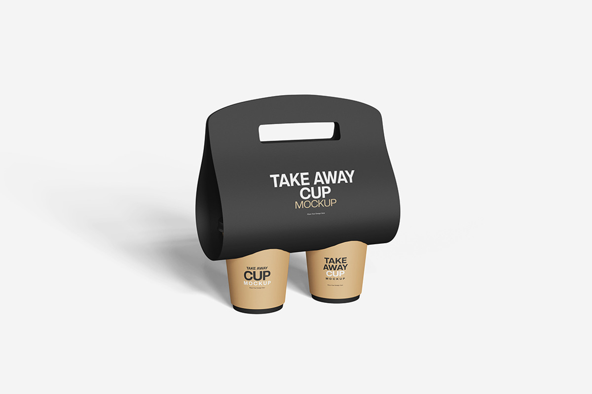 Coffee Cup Holder Mockup, a Product Mockup by MrLetters (Photo 2 of 5)