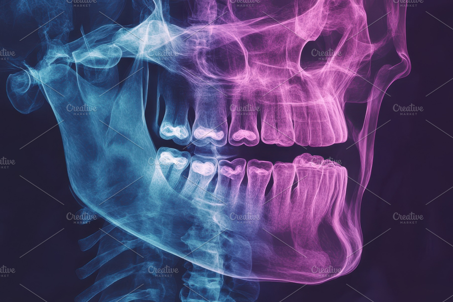 Xray illustration highlighting detai, a Photo by Iftikhar Alam