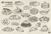 Culinary line art + Procreate, an Object Graphic by Skliarova (Thumbnail 3 of 5)