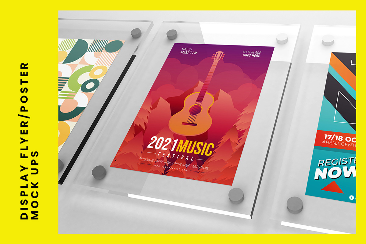 Display Poster Mock-Ups, a Print Template by Thirtypath Studio (Photo 3 of 5)
