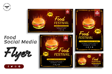 Fast Food Social Media Template, a Social Media Template by VictorThemes