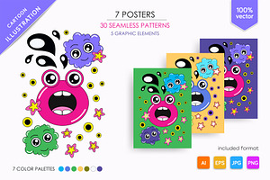 Cute cartoon children's art., a Decorative Illustration by KENO Mascots