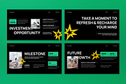 Black Green Pitch Deck PPT, a Presentation Template by graphicook (Thumbnail 4 of 5)