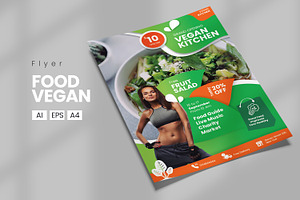 Food Vegan Flyer, a Flyer Template by Stock Shape