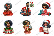 Christmas African American Clipart, an Illustration by designcity5 (Thumbnail 3 of 5)