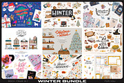 Cute Christmas & New Year BUNDLE, a Seasonal Illustration by Ruslana Lubenets (Thumbnail 1 of 104)