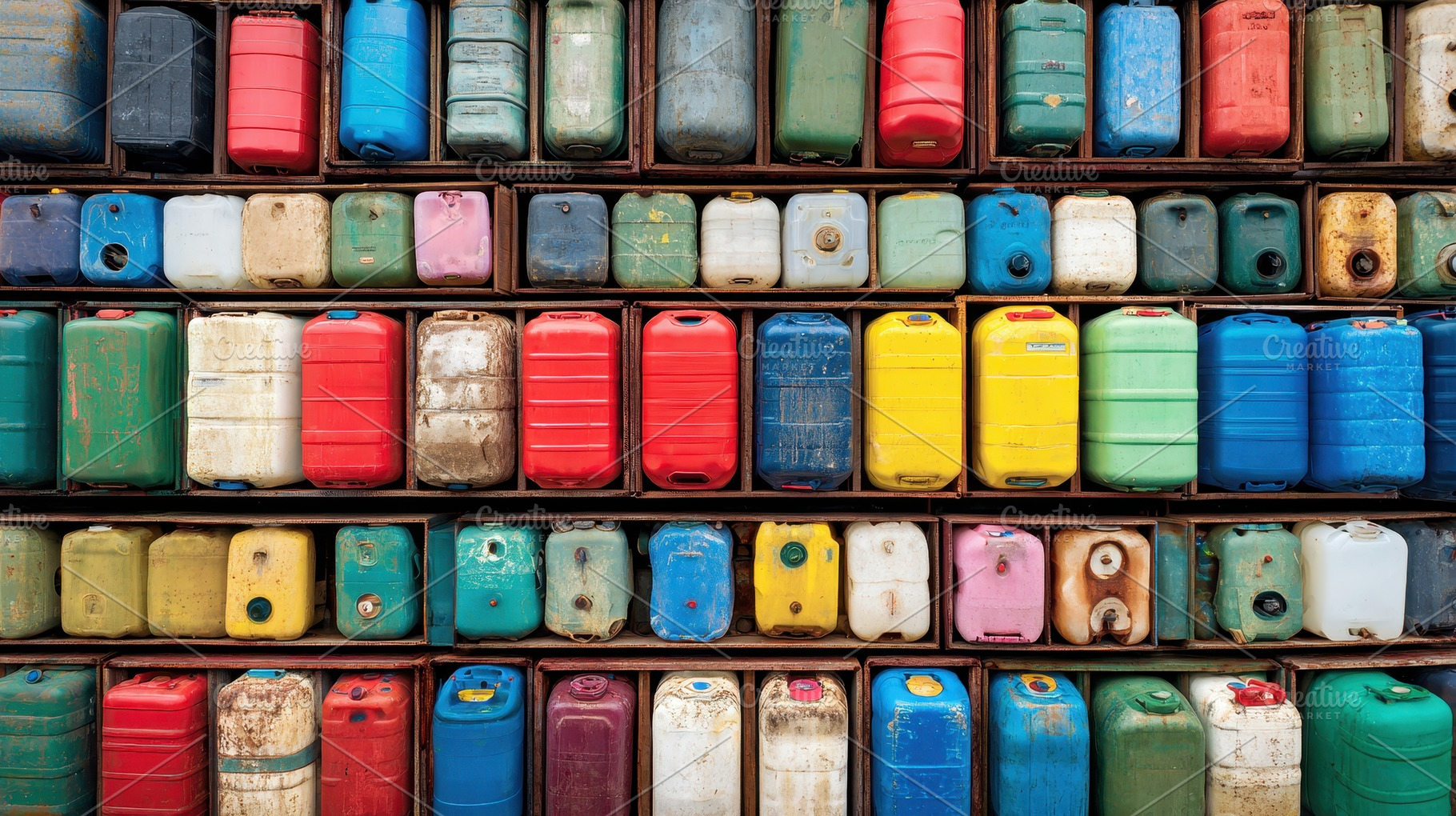 Arrangement of plastic colors, a Photo by Pavel_design
