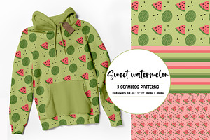 Digital Paper Pack Sweet Watermelons