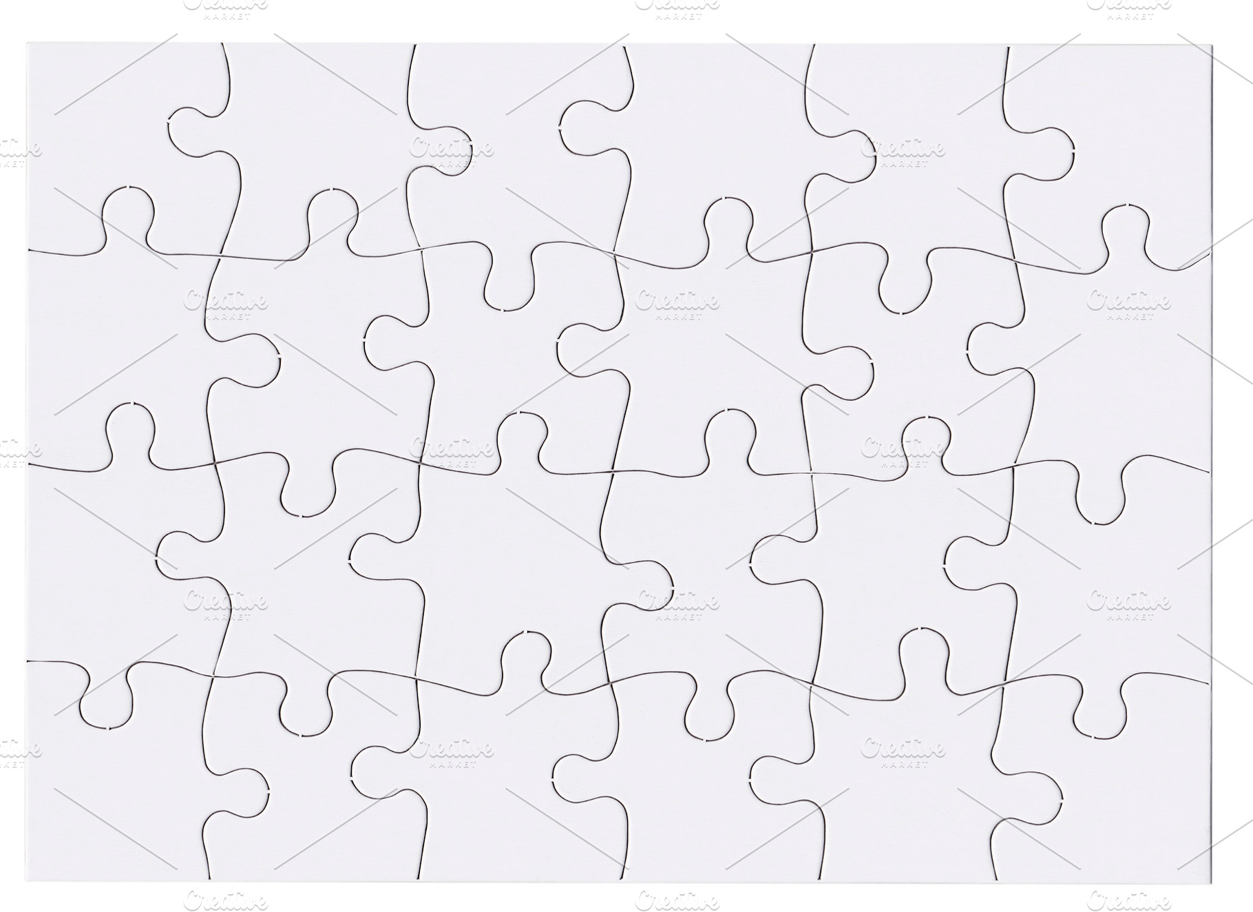 Jigsaw Puzzle Blank Background, a Background Photo by THP Creative