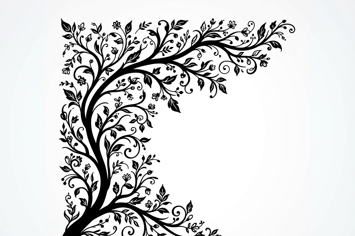 50 Tree Branch Corner Silhouette, a Decorative Illustration by Amazin_art (Photo 9 of 27)