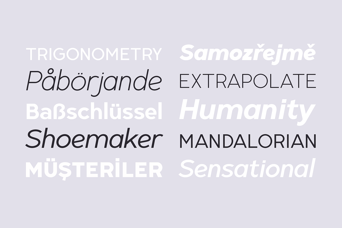 Radian | A Geometric Sans Serif, a Sans Serif Font by Ayca Atalay (Photo 3 of 10)