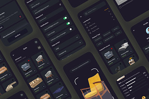 Furniture Shopping App UI Kits