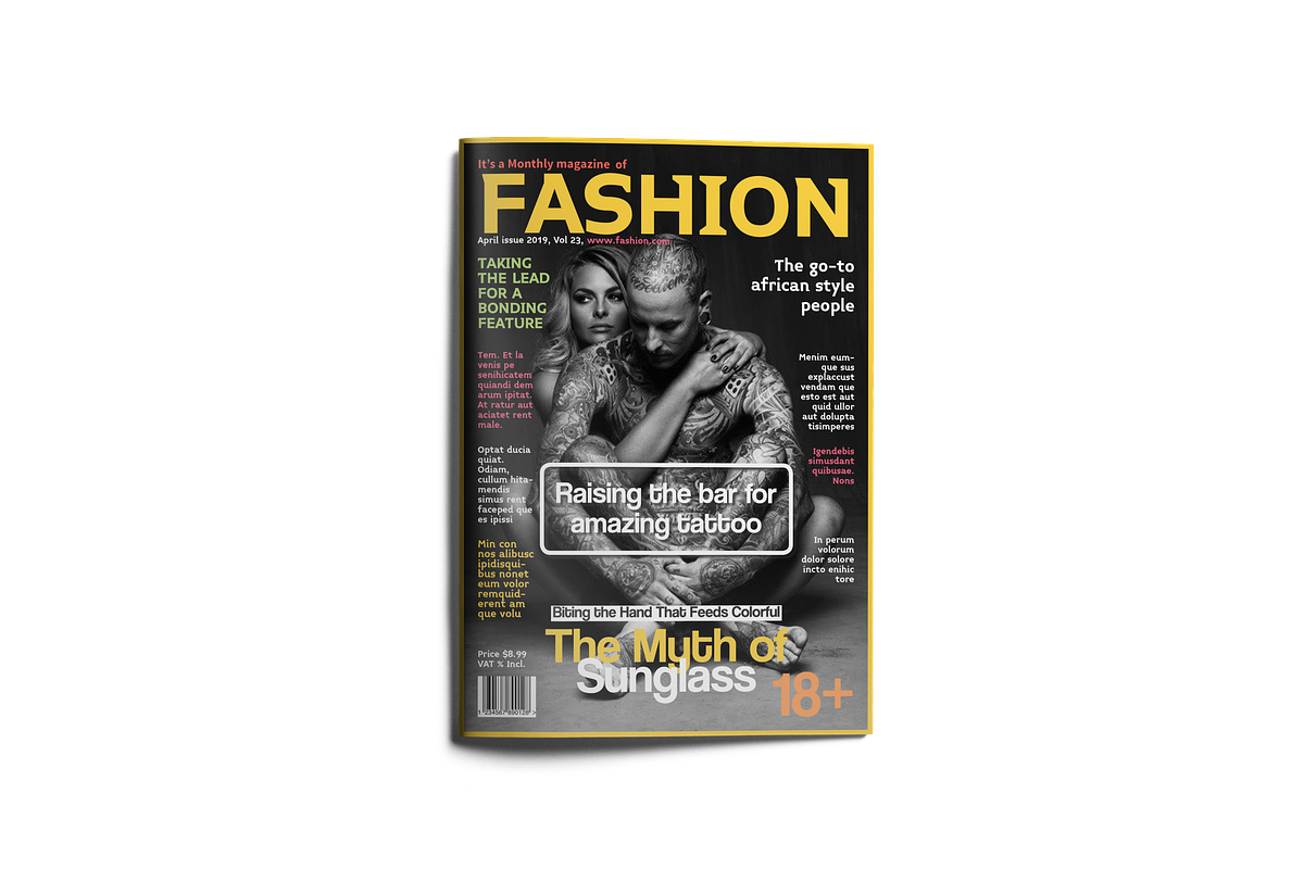 Fashion Magazine Bundle #1, a Magazine Template by Swayang (Photo 6 of 28)