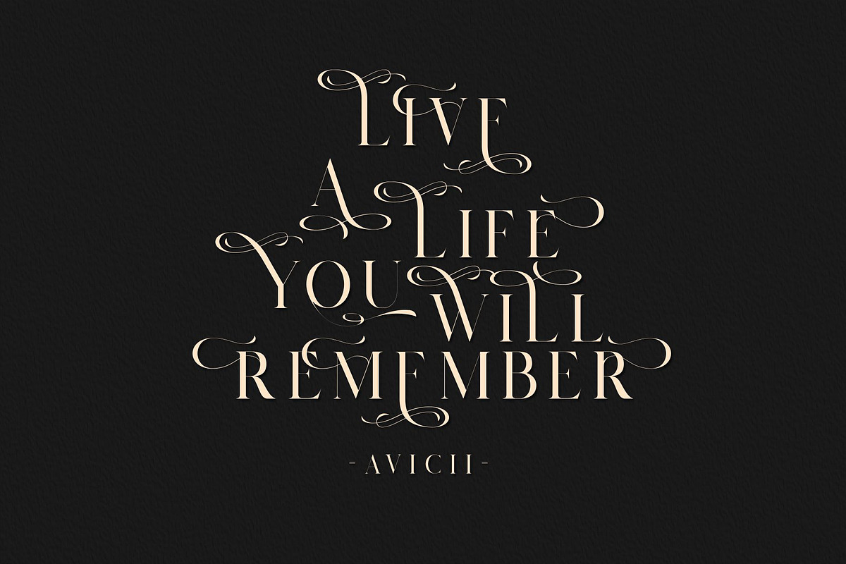 Salvalyn - Stylistic Serif Font preview 2