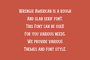 Wrengix American - Western Font, a Slab Serif Font by Iqsiart Studio (Thumbnail 3 of 6)
