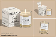Candle Label Mockup, a Packaging Mockup by Unerispace (Thumbnail 1 of 5)