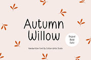 Autumn Willow, a Handwritten Font by Sofia Skoog (Thumbnail 1 of 11)